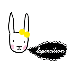 Logo Lapin citron, une marque de bijoux et décoration en céramique qui existe depuis 2006.
