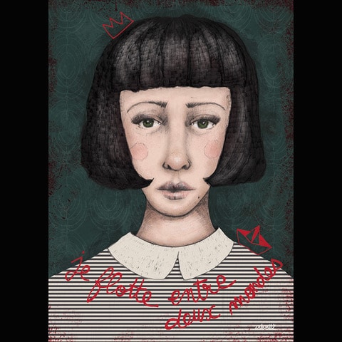 Illustratrice tourangelle, je propose des tirages d’art, des cartes postales, carnets et badges de personnages décalés et tendres. Je réalise également des gravures à la pointe sèche dont vous pourrez trouver quelques originaux encadrés. Mon univers est fait de poésie visuelle, de mélancolie et d’humour décalé.