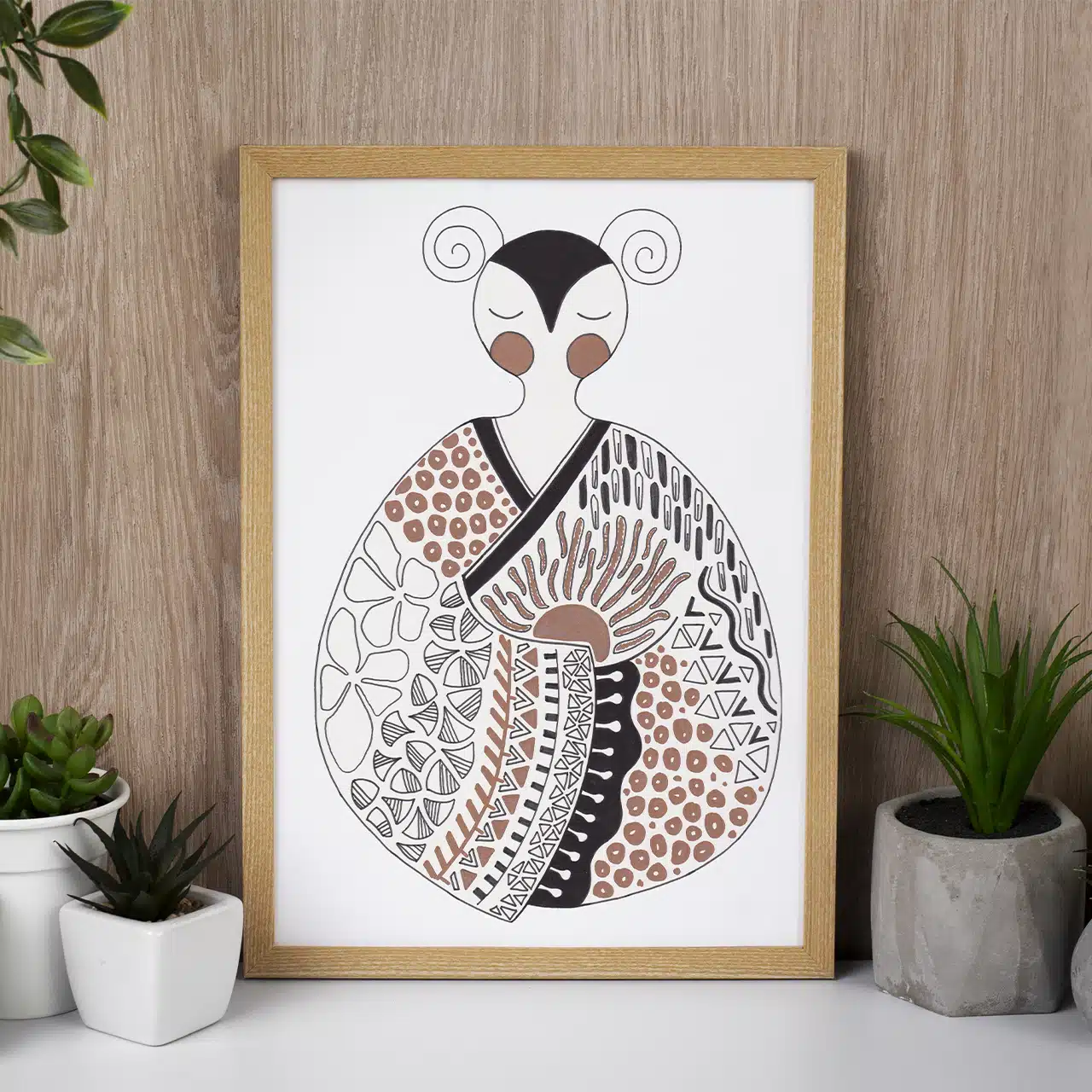 Illustratrice et décoratrice poitevine, vous développez un univers poétique et engagé aux frontières de l'Art déco, de la nature et de l'écoféminisme.